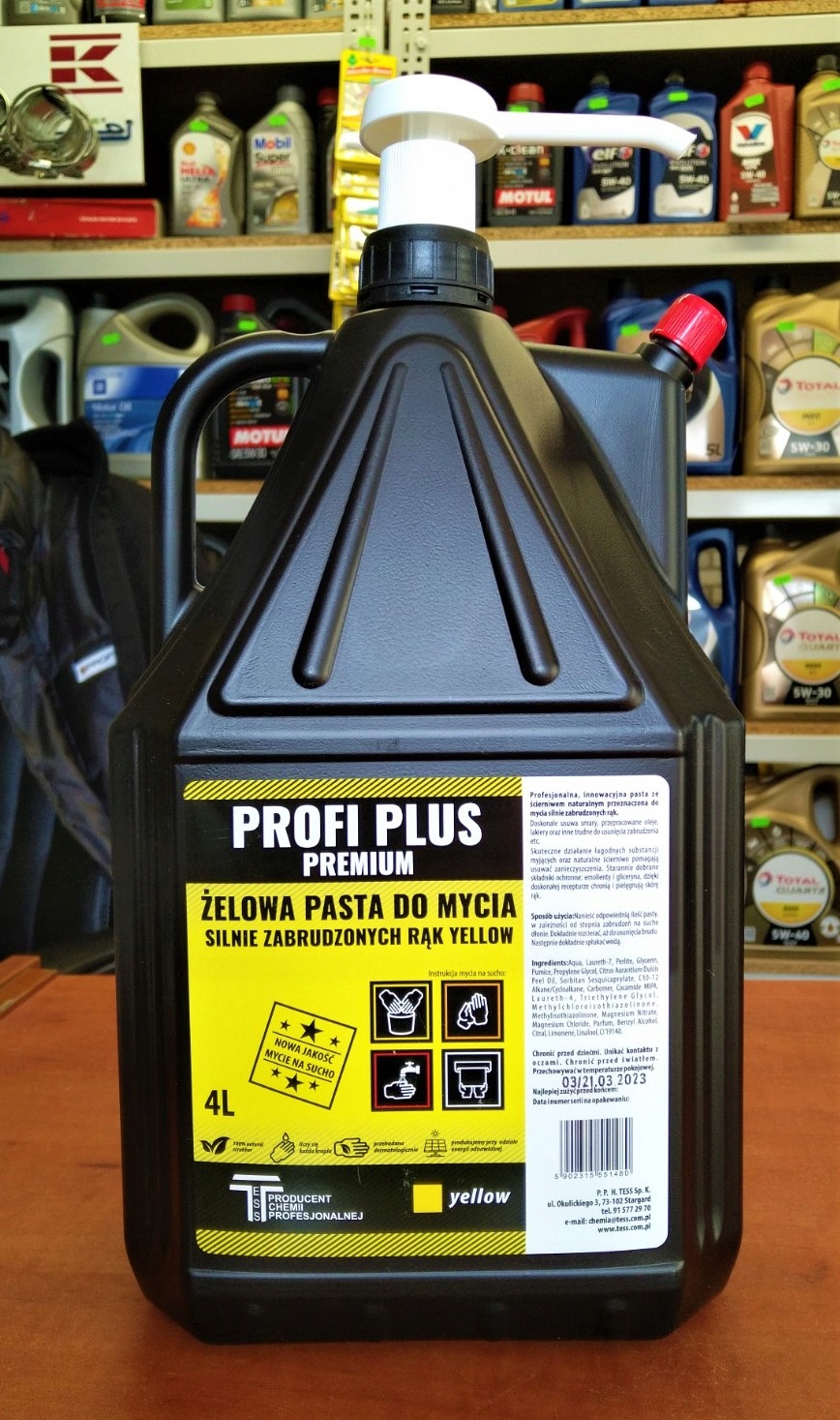 Pasta żel Bhp do mycia rąk Profi Plus Premium 4L