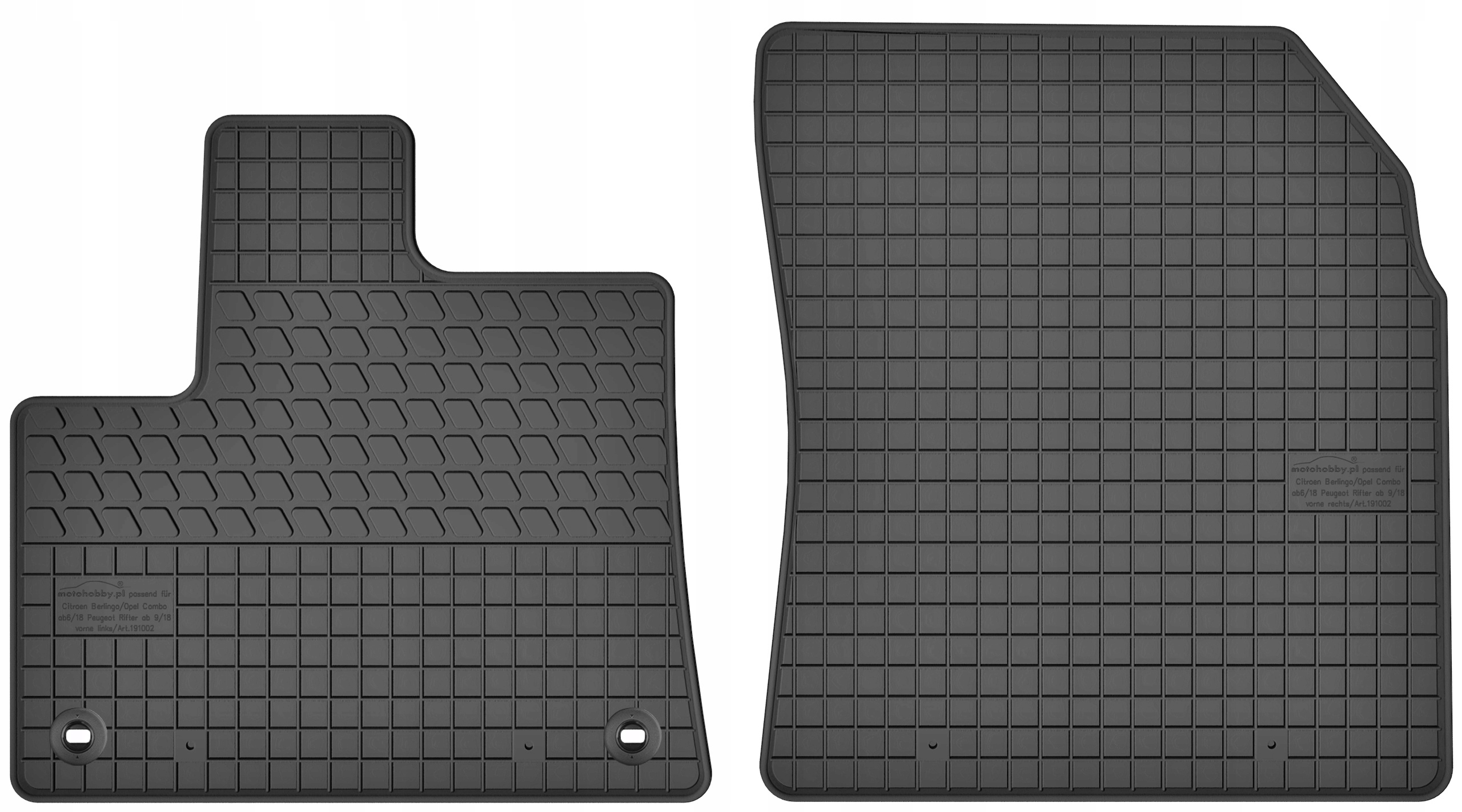 

Peugeot Partner III 2019- Dywaniki samochodowe