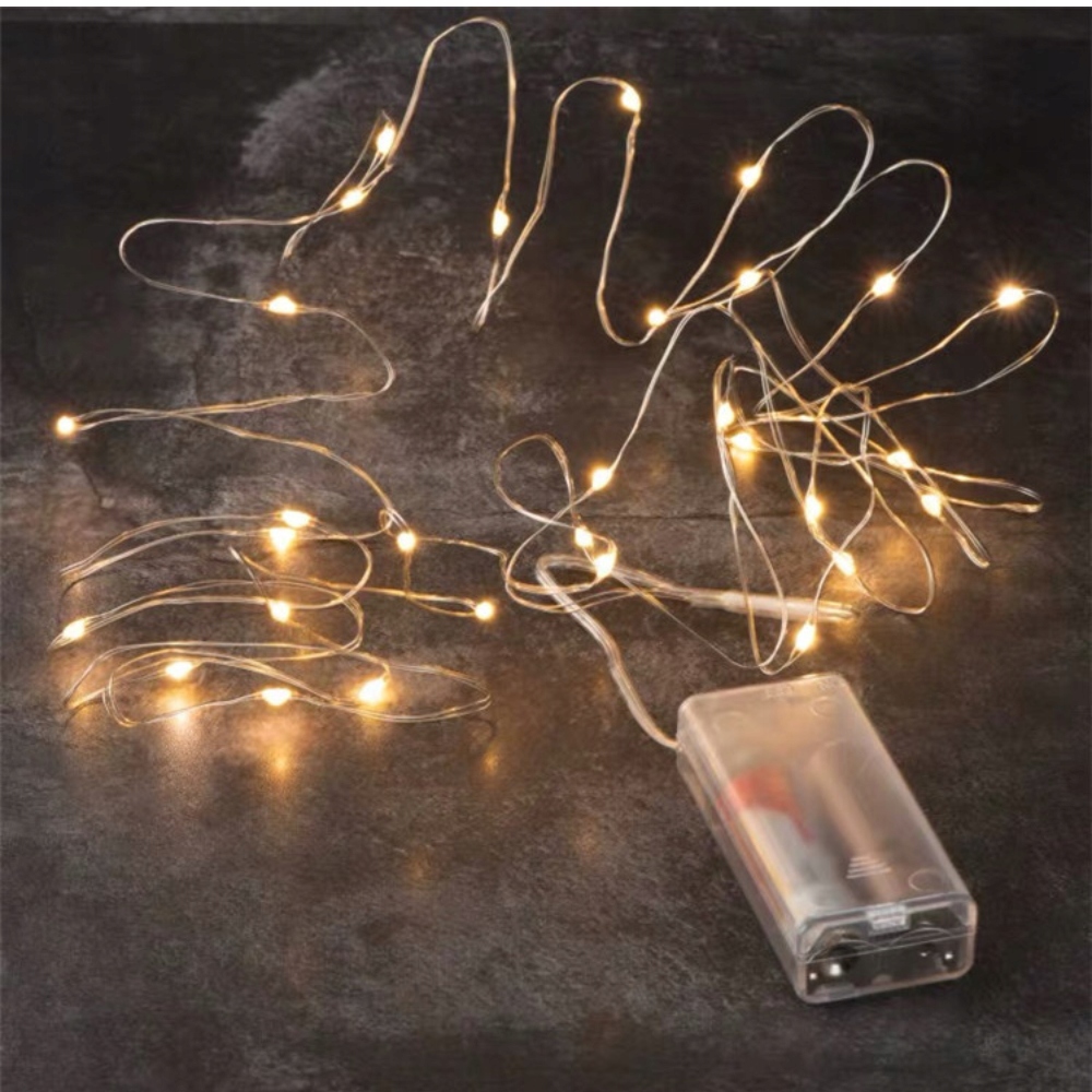 LAMPKI DRUCIKI 50 LED BATERIE MULTI KOLOR ŚWIATŁO NA CHOINKĘ CHOINKA Marka inna