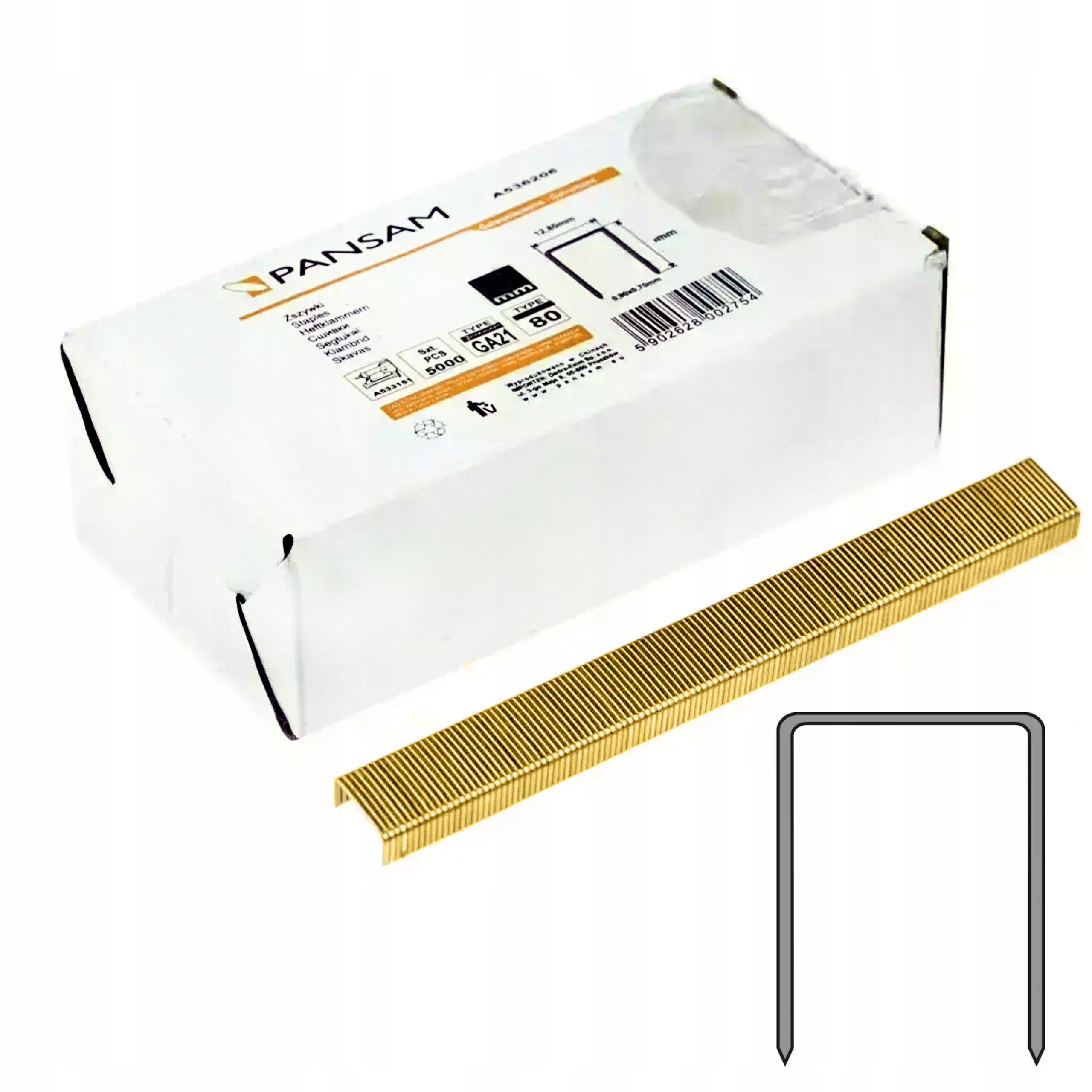 

Zszywki stolarskie 10mm GA21 Typ 80 Pansam 5000szt