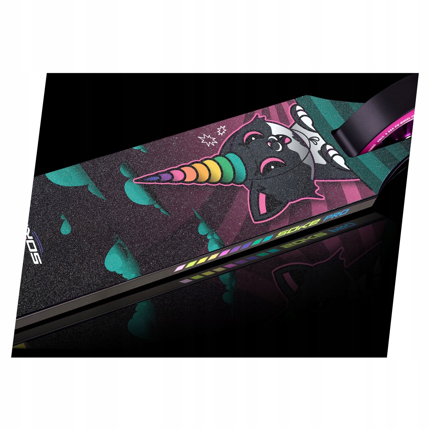 Grip tape papier ścierny do hulajnogi Pro - Rainbow Cat Marka Soke