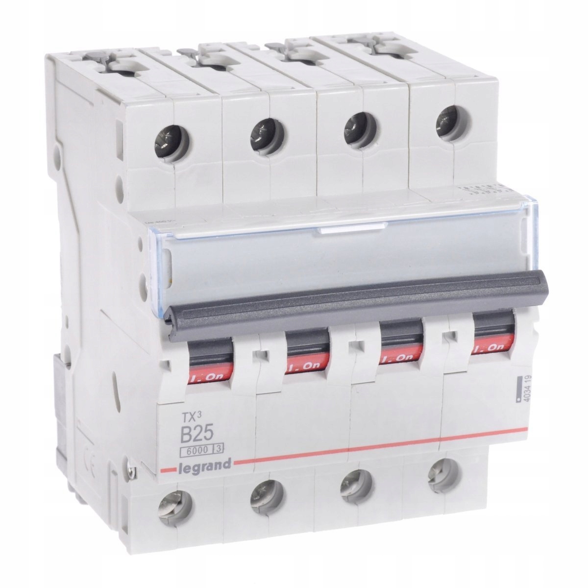 

Wyłącznik nadprądowy 4P B 25A Ac S304 TX3 403419