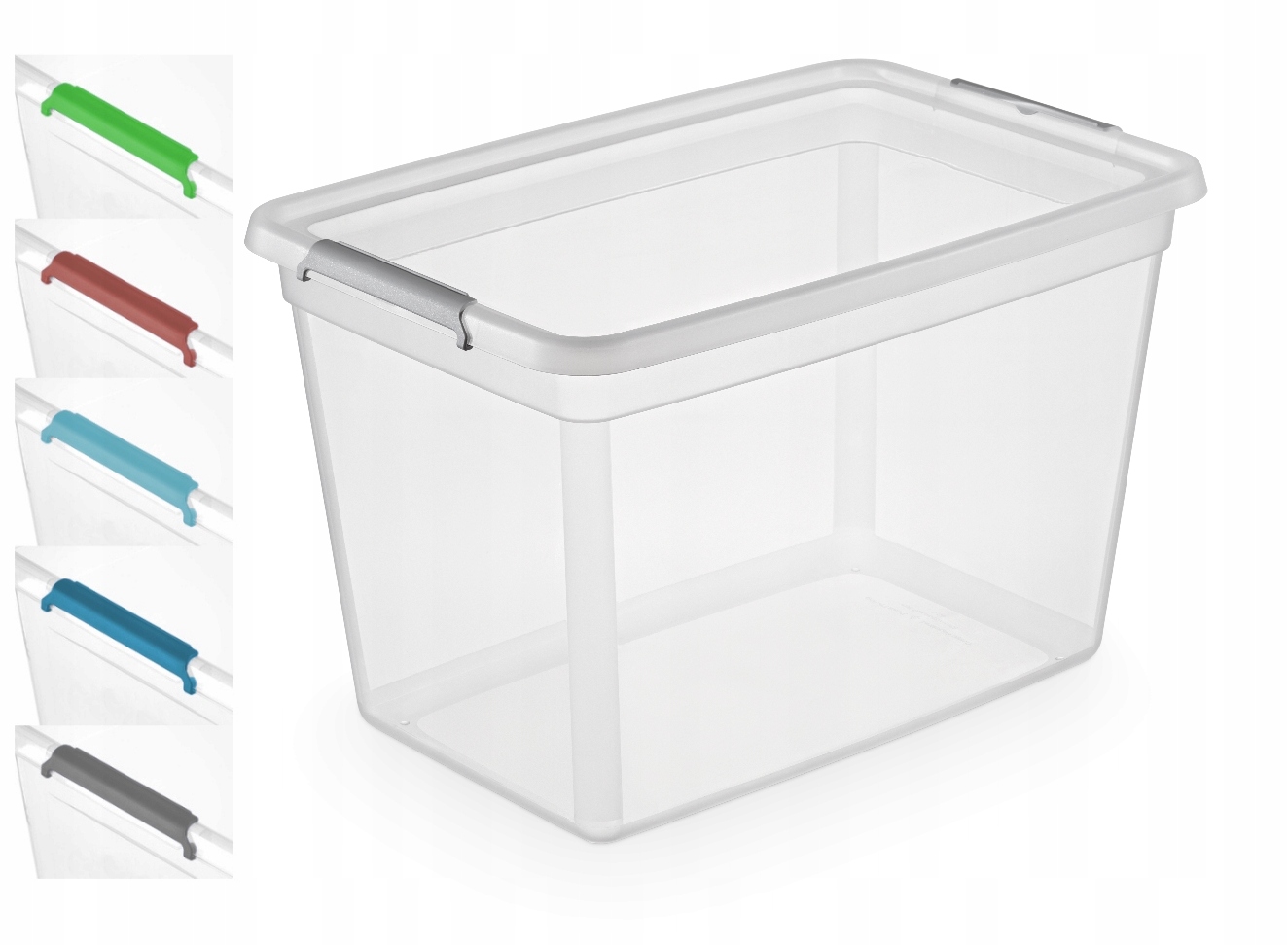 Porządek w szafie i garażu pojemnik 60L z pokrywą mocny organizer na rzeczy