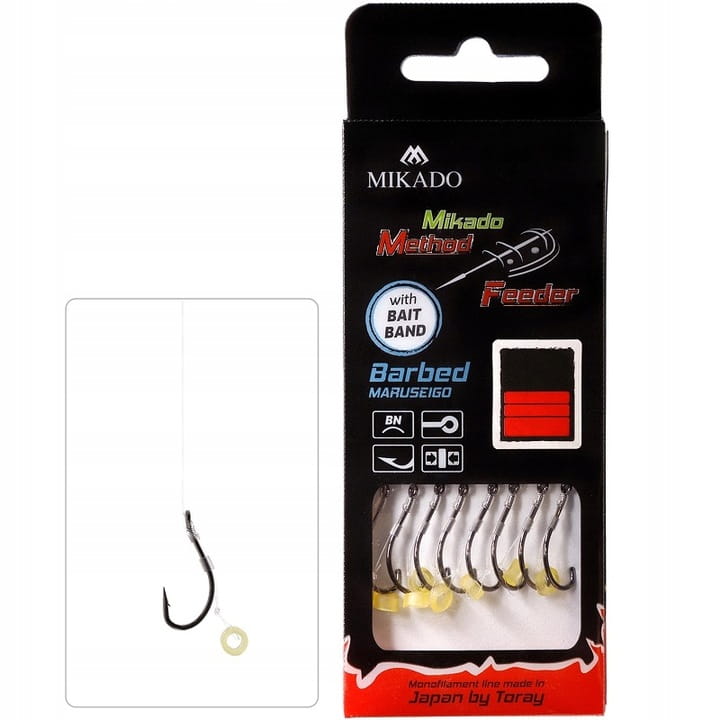 Mikado Przypony Method z Gumką (żyłka) 6/0.28mm