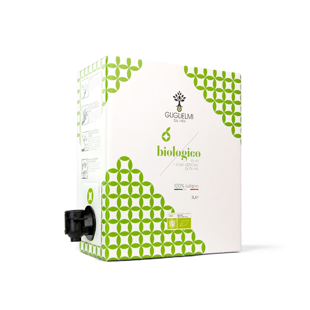 Guglielmi Monogram Biologico Oliwa Extra Virgin 3 Litry