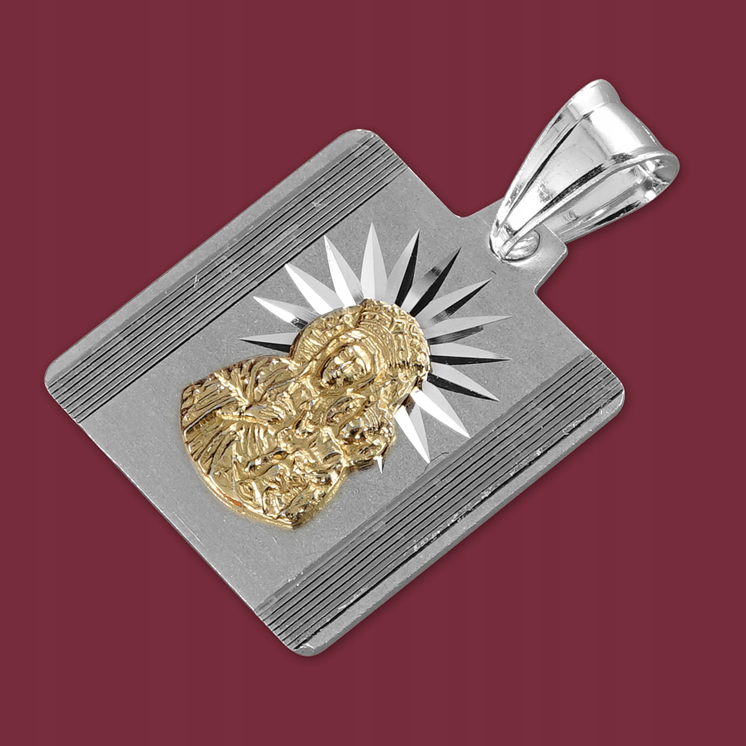 Medalik Matka Boska Częstochowska - srebro pr. 925 Marka Awa Silver Jewellery