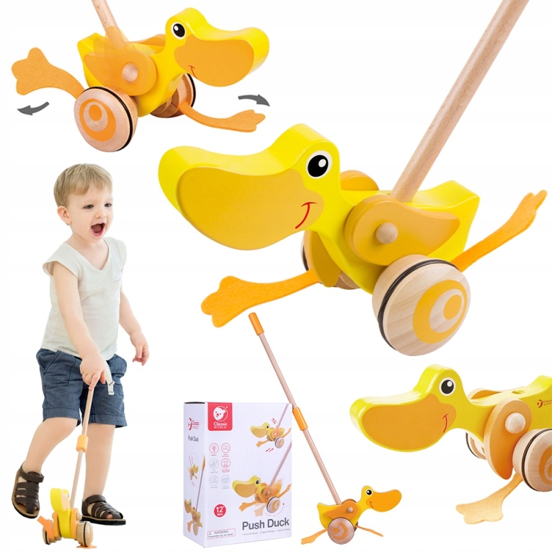 Classic World Eko Wooden Duck Pusher