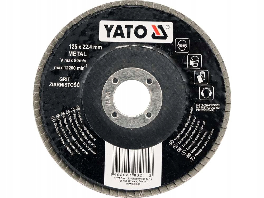 

Ściernica Listkowa Płaska 125MM P120