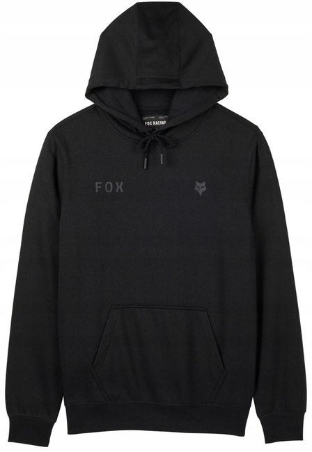 Mikina každodenní s kapucí Fox Wordmark Fleece Pullover Black vel. L