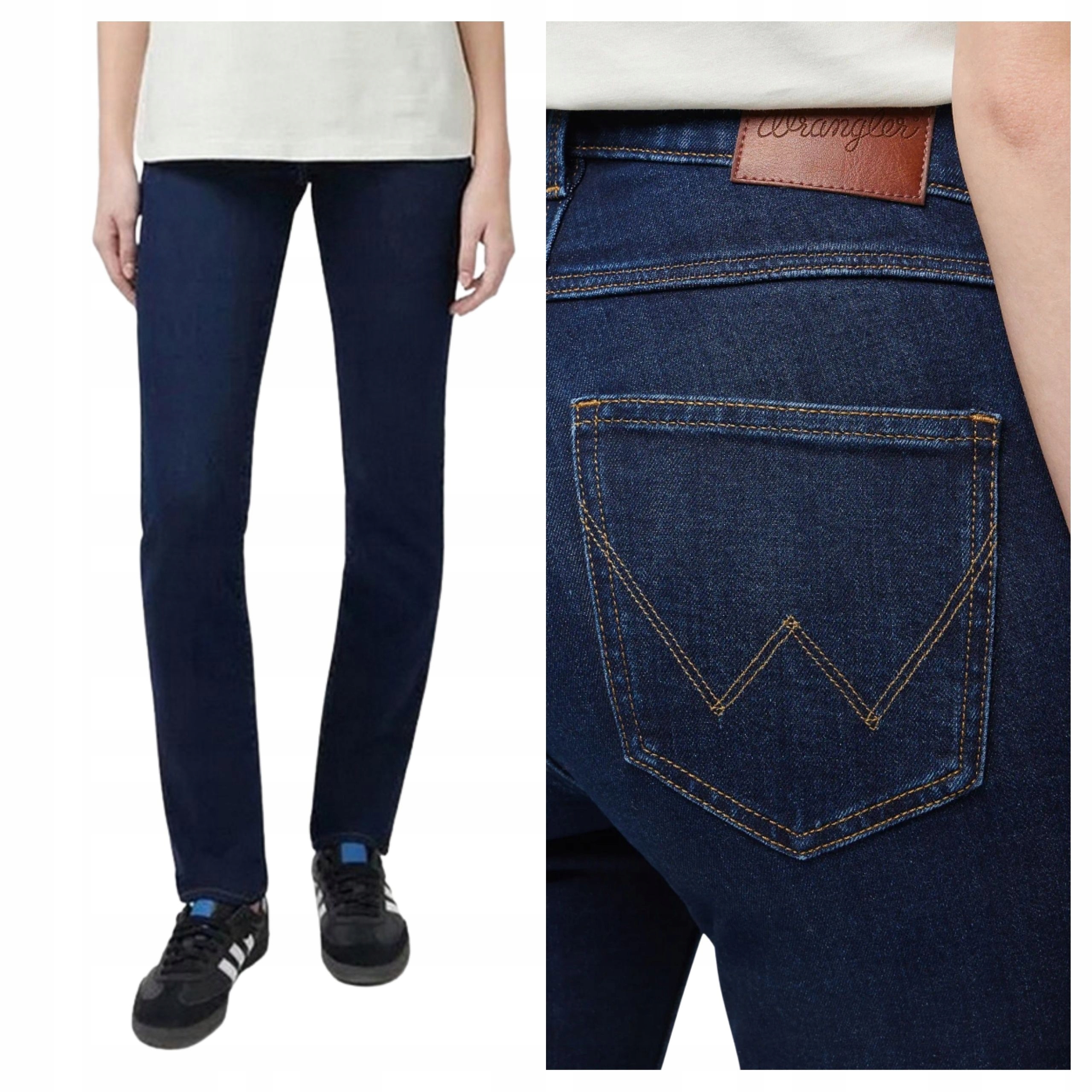 Dámské kalhoty Wrangler Slim Modré Džíny Přiléhavé W31 L30