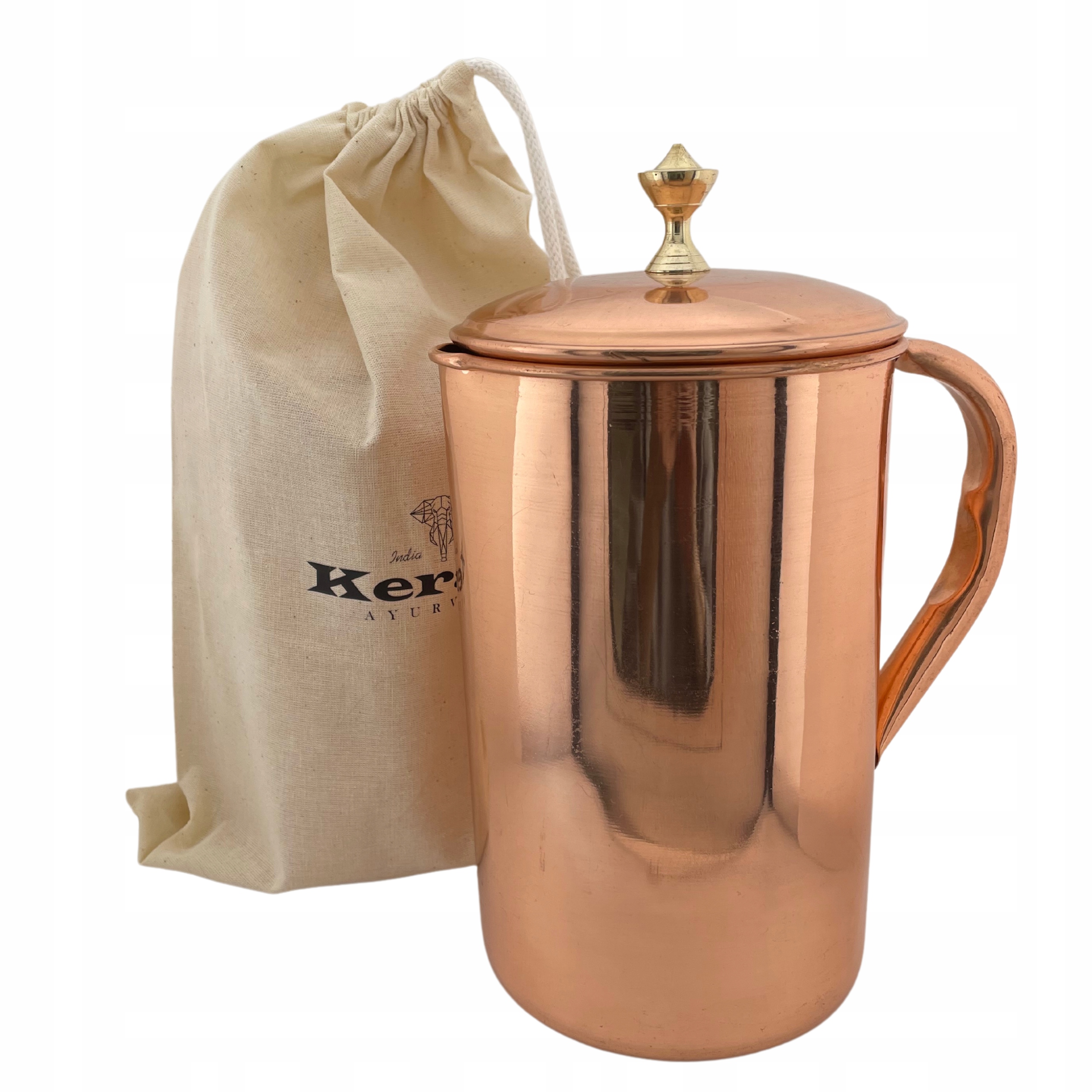 

Miedziany dzbanek na Wodę Antybakteryjny 2L