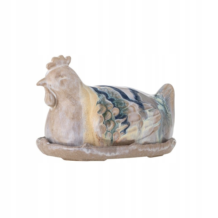 Bloomingville Heni Maselnička s víkem Nádoba na vejce Kura