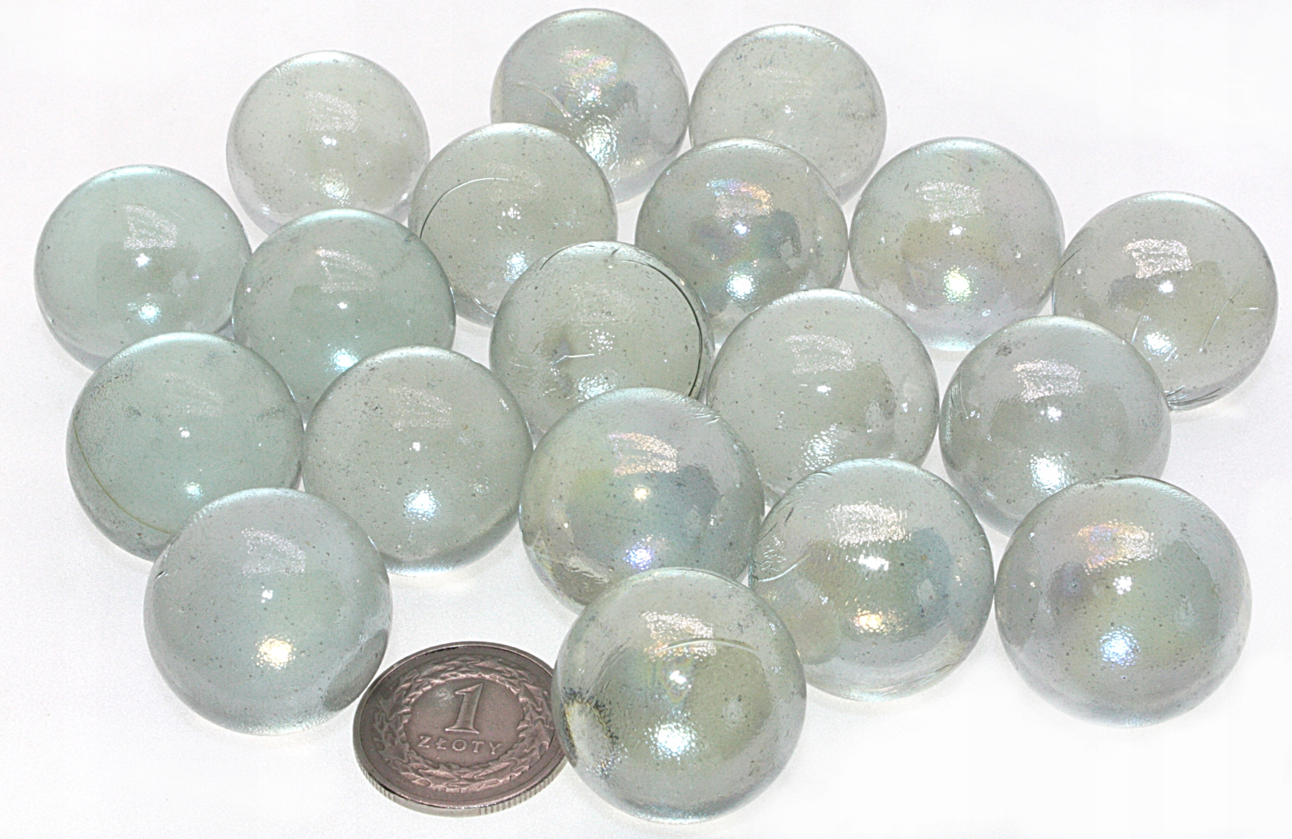 Szkło Ozdobne Bezbarwne Kulki Szklane Clear fi. 22 MM