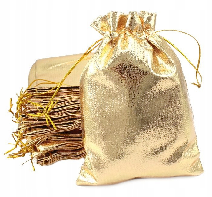 

Woreczek Złoty 15 CM X 12 CM 2 Sztuki