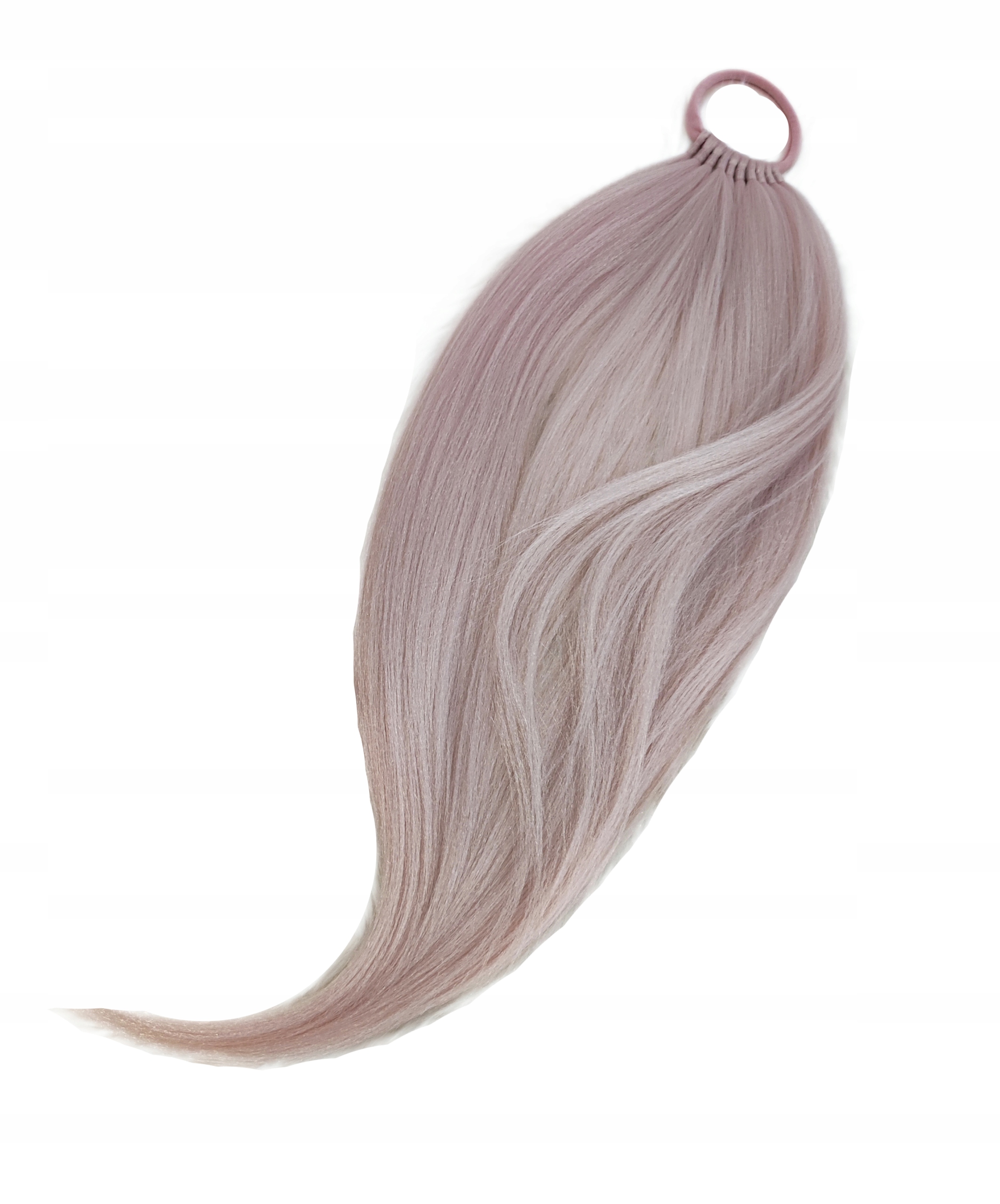 Připínací poník na gumičce, Příčesek, blond růžová, Růžová Blondýnka, 70 cm