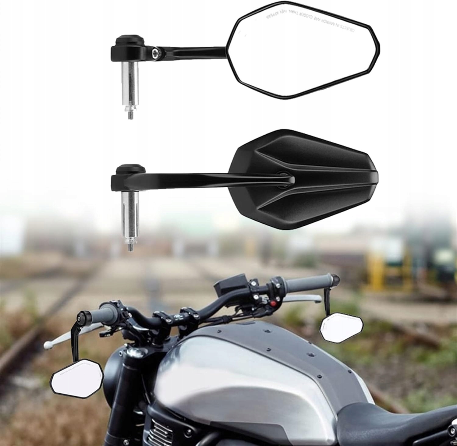 1 Pár Univerzální Zrcátka Pro Motocykl Skútr Quada E9 Homologace
