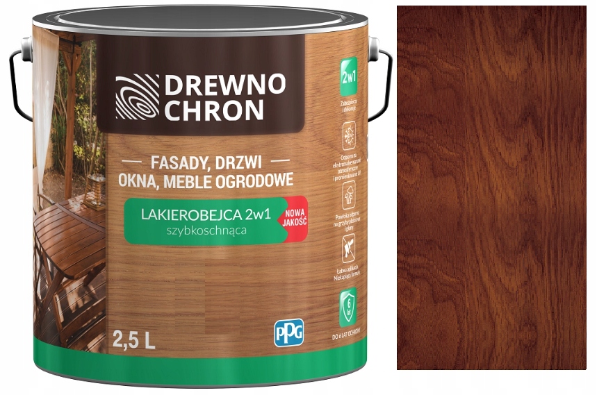 Drewnochron Lakierobejca 2W1 2,5L Palisander