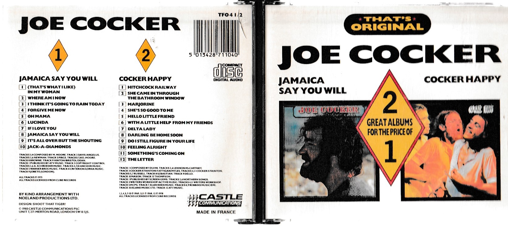 Cd joe cocker jamaica say you will cocker happy 13185529614 sklepy