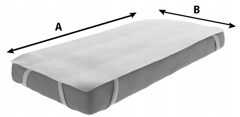 NIEPRZEMAKALNY Ochraniacz na Materac 180x80 Podkład Higieniczny Kod producenta OCH18080