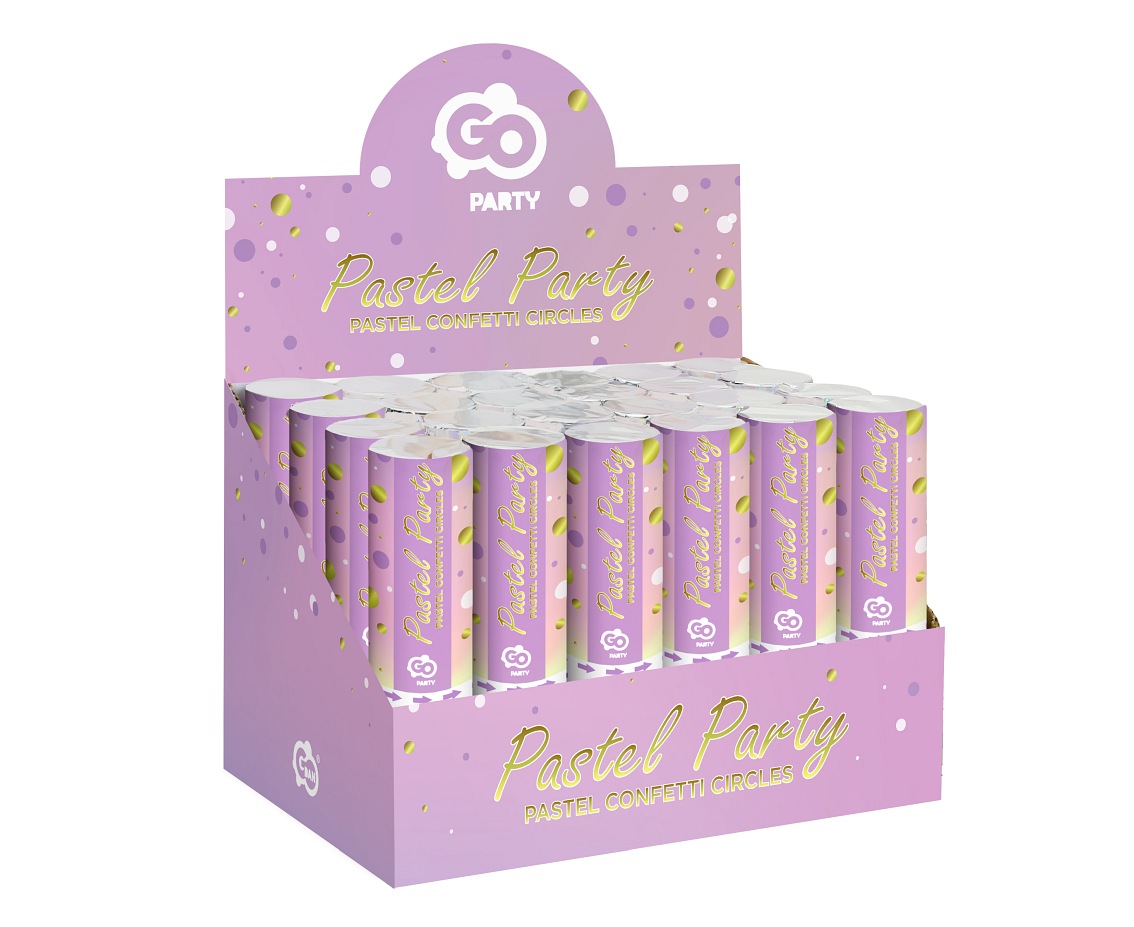 Konfetti Tuba Strzelająca Kółeczka Impreza 15 cm Płeć uniseks