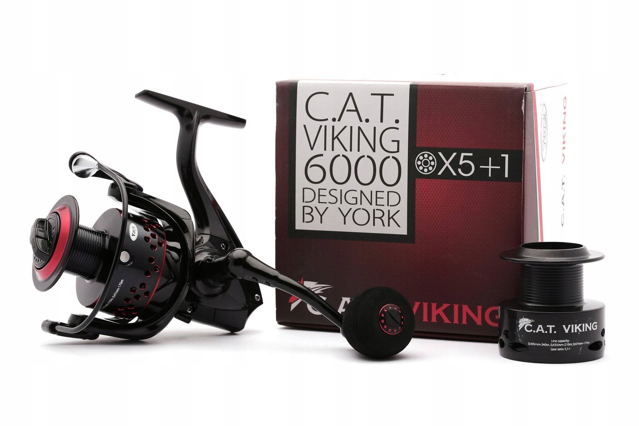 Mocny Kołowrotek Sumowy York Cat Viking 6000