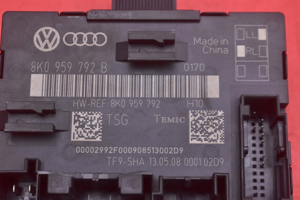 control unit module door right front 8K0959792B AUDI A4 B8 sedan 07-11