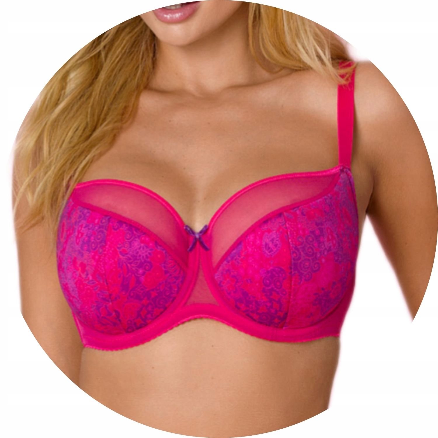 Polovyztužená podprsenka Semi Soft Vena VB-477 fuchsiová 75H