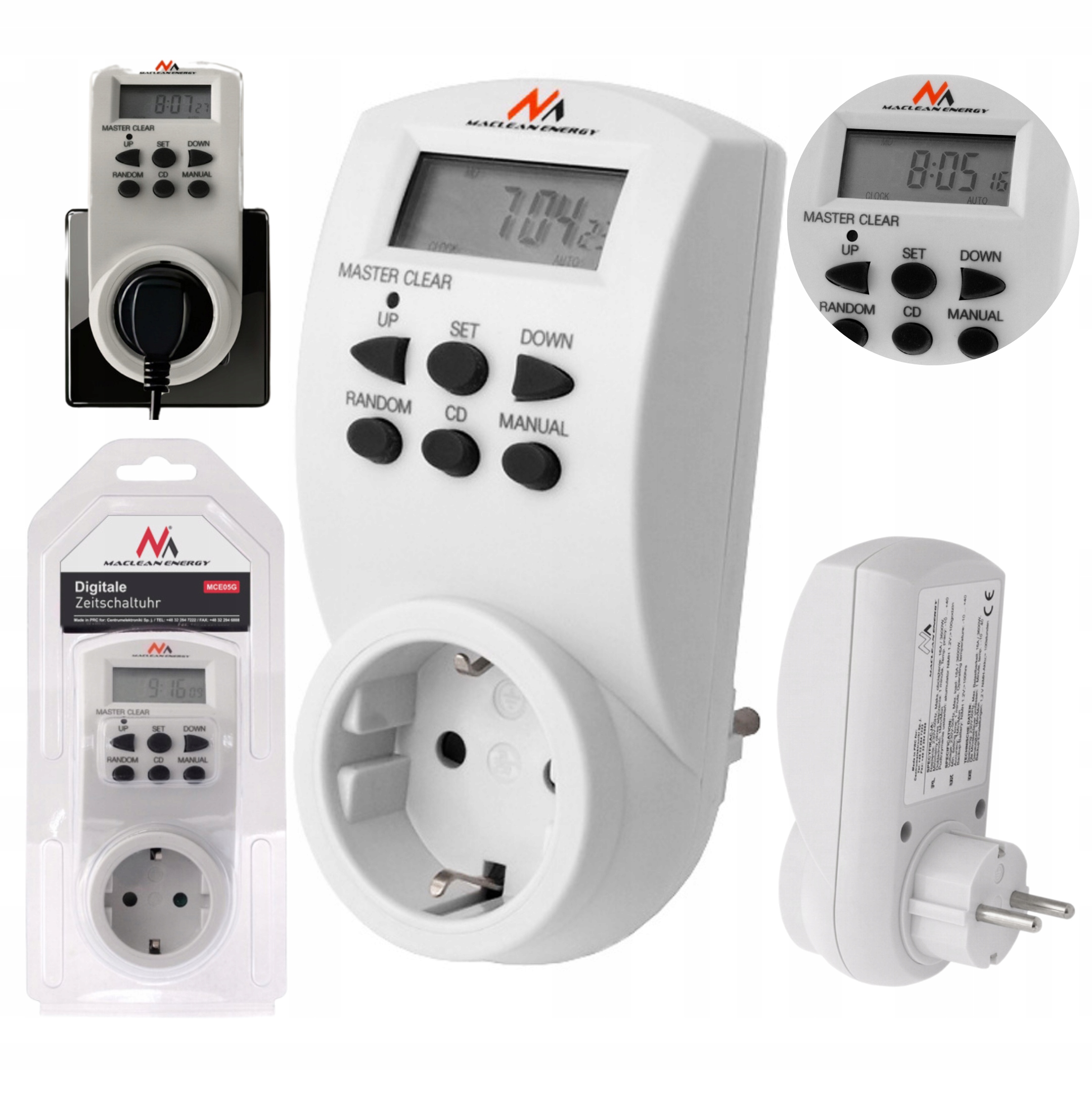Programator czasowy Maclean MCE05G 3600W