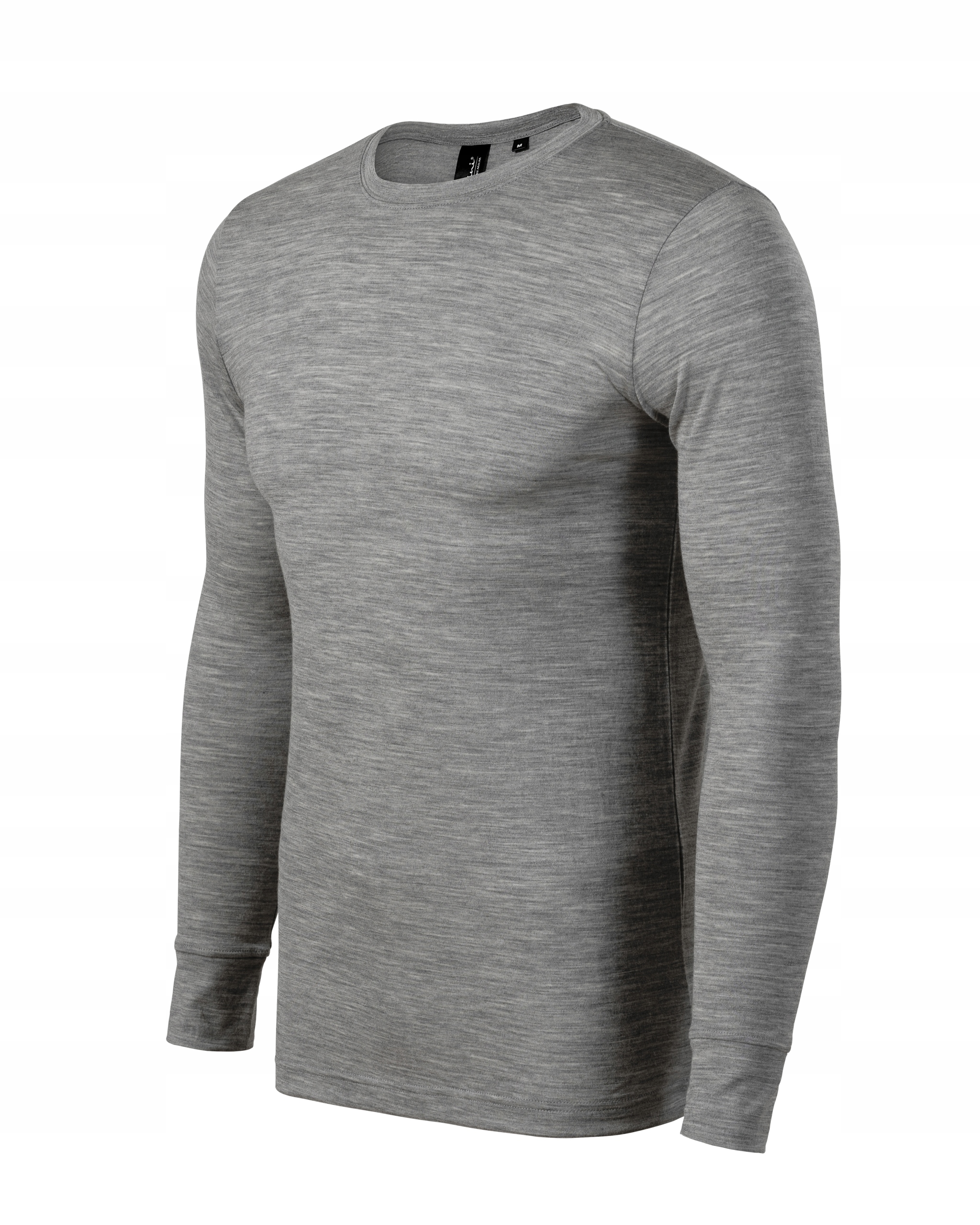 Tričko dlouhé merino vlna merino rise merino tmavě šedá slim M