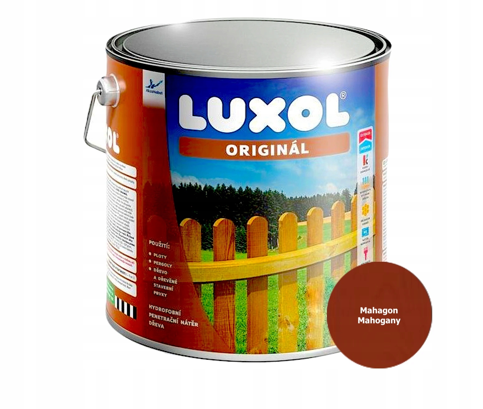 Akzo Nobel Luxol Originál Barva: 0080 Mahagon, Objem: 3l