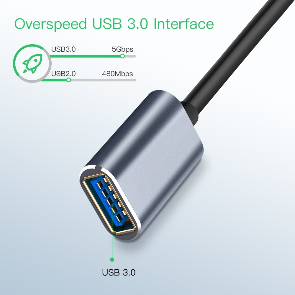 Przedłużacz Kabel USB 3.0 AM-AF przedłużka Długość kabla 0.5 m