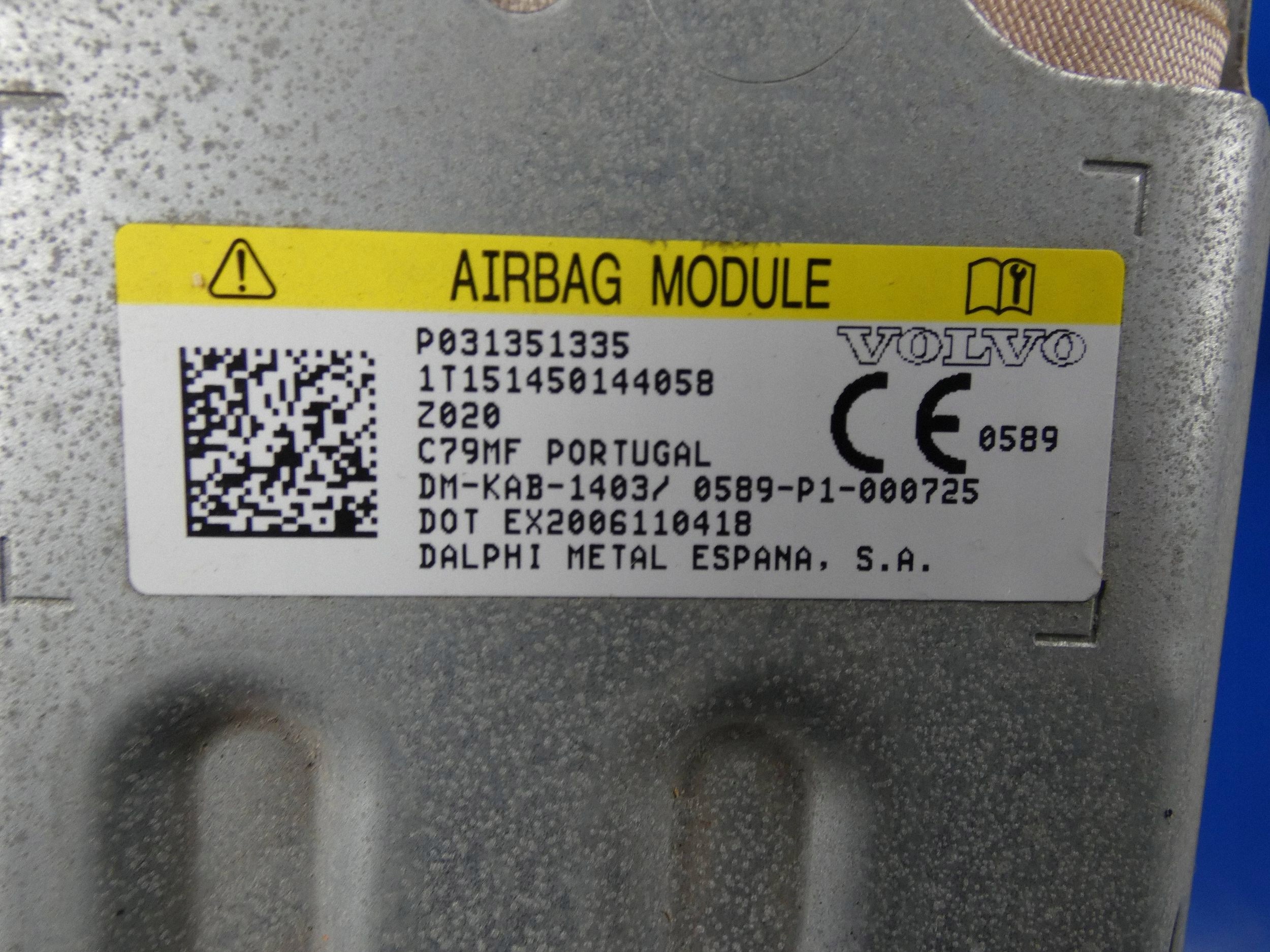 knee airbag Volvo XC90 P031351335