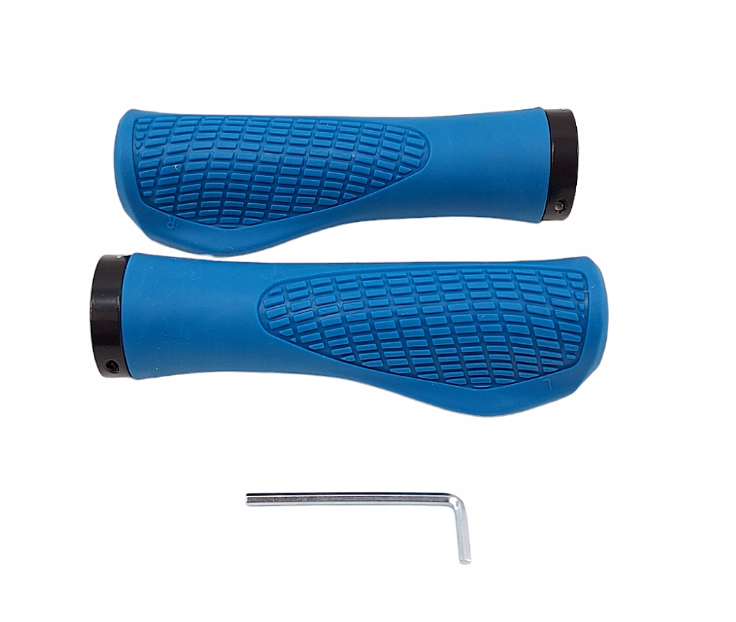 Chwyty na kierownicę Jet GR6639 przykręcane 133mm ergonomiczne Niebieskie
