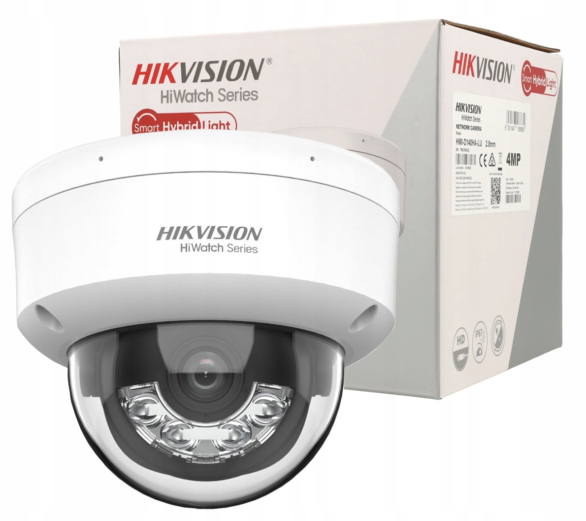 4MPx Ip kamera Hikvision Hiwatch HWI-D140HA-LUC PoE Dual Light