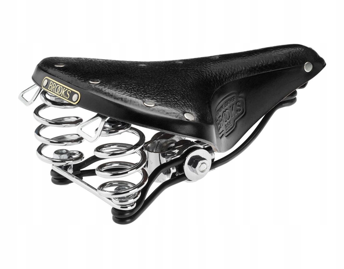 Siodełko Brooks B66 Steel Rail czarne Linia Leather