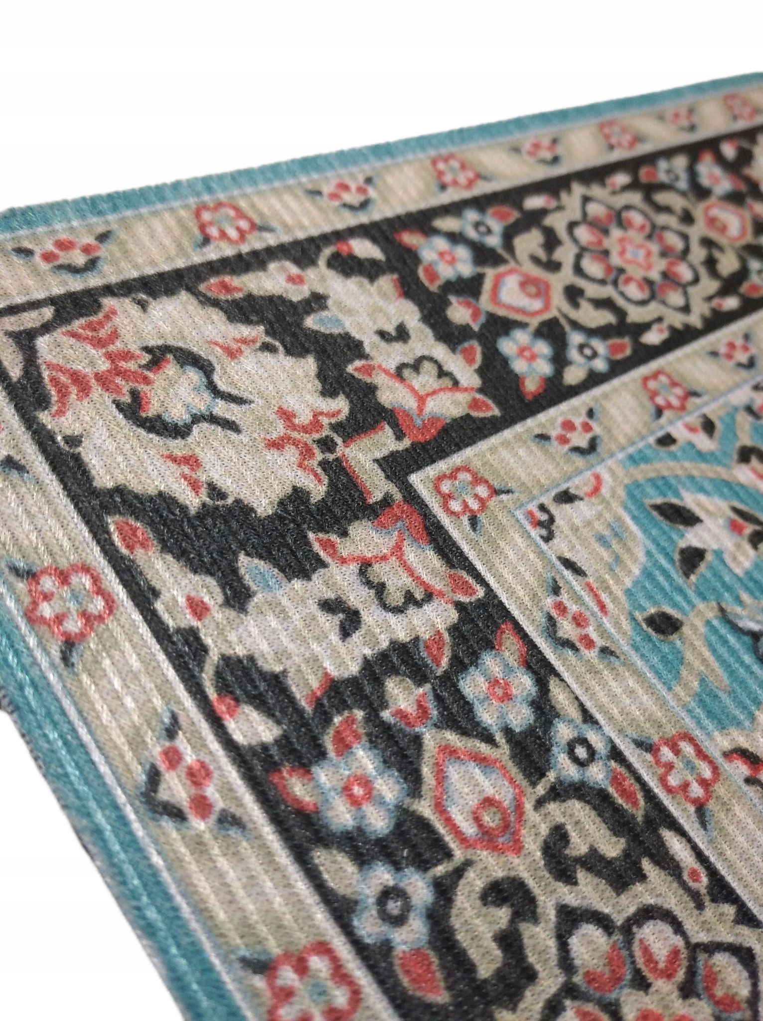 Dywanik chodniczek z abs wzorzysty turkus lekki miękki 60x40 cm Kod producenta NT2803