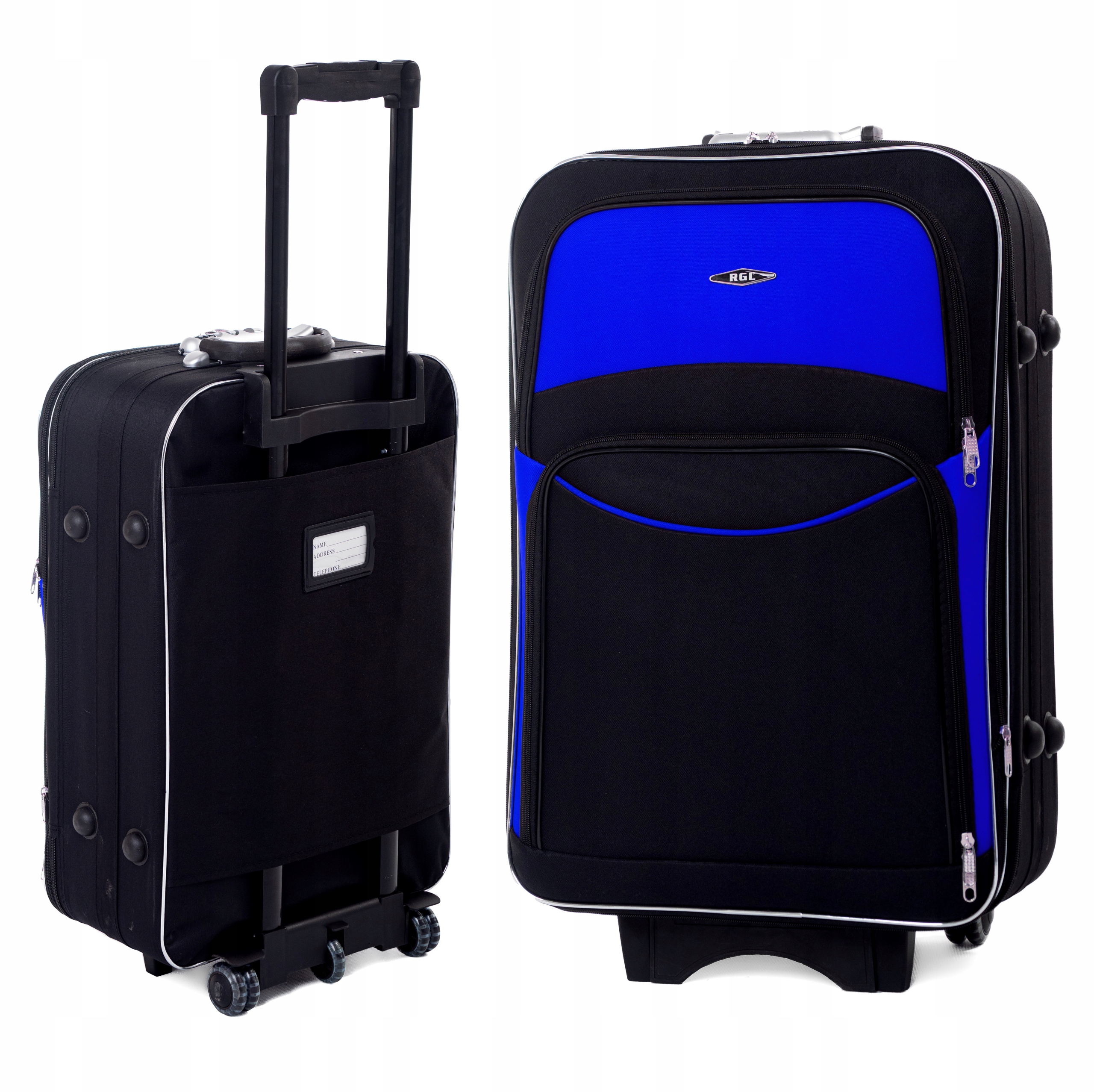 773 ZESTAW WALIZEK PODRÓŻNYCH RGL XXL XL L 3w1 + KUFEREK BAGAŻ KÓŁKA Marka RGL