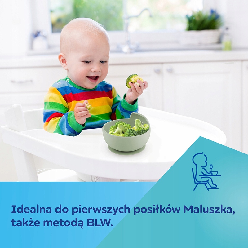CANPOL BABIES MISECZKA SILIKONOWA Z PRZYSSAWKĄ MISKA BEŻOWA 330 ML 6M+ Waga produktu z opakowaniem jednostkowym 0.1 kg