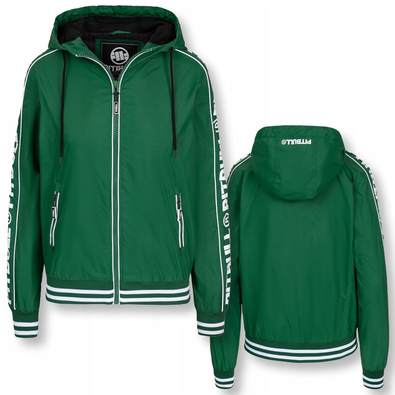 Dámská přechodová bunda s kapucí Pitbull Jarní větrovka Whitewood