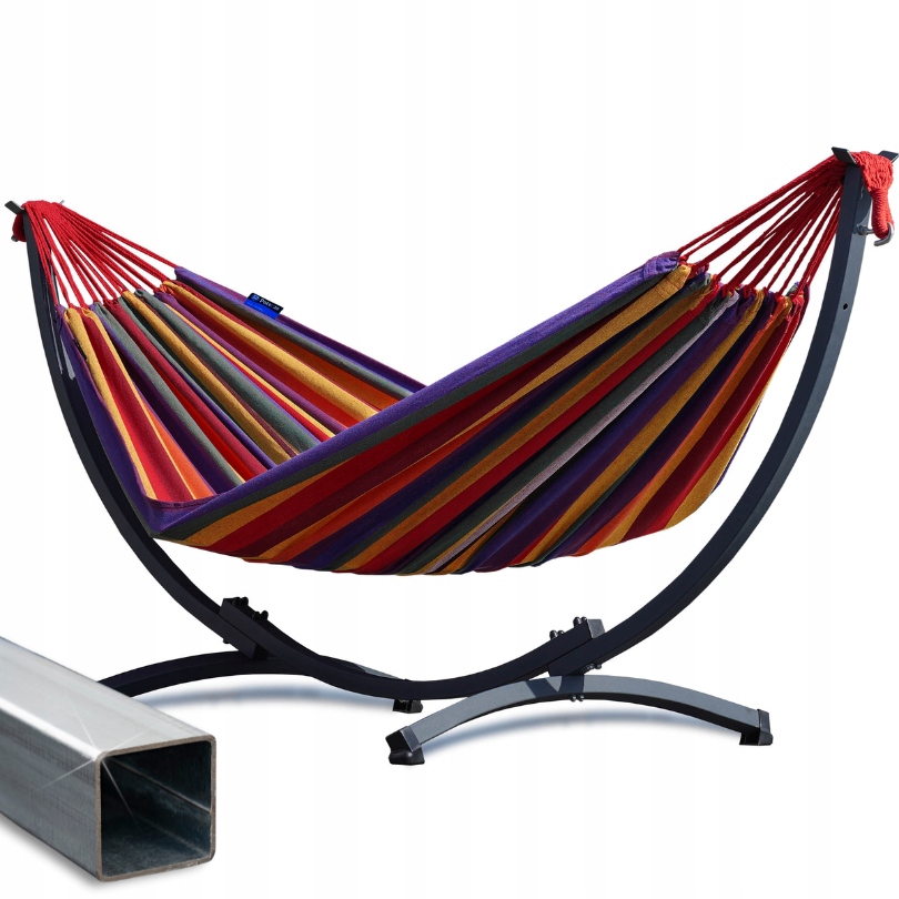 Hamak ze stelażem ocynkowanym Kompakt kompaktowy zestaw ogrodowy Potenza