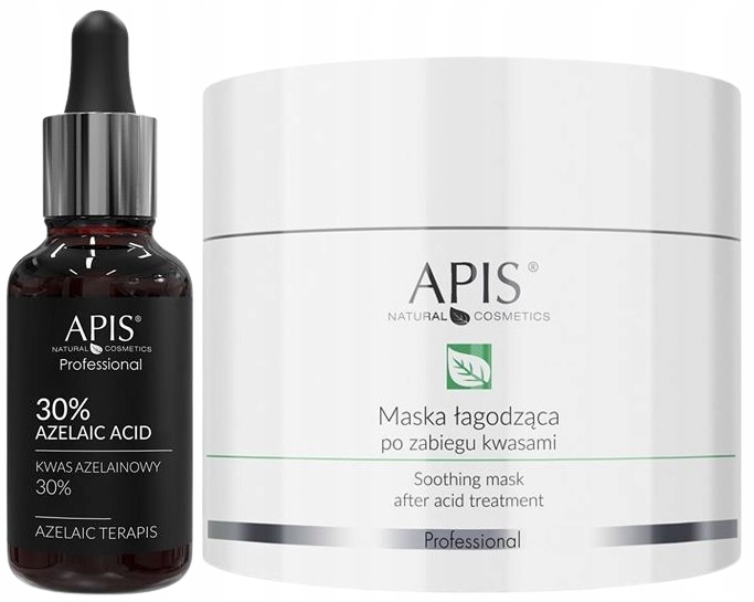 Apis Exfoliační sada Kyselina azealinová 30% Zklidňující maska 200 Ml