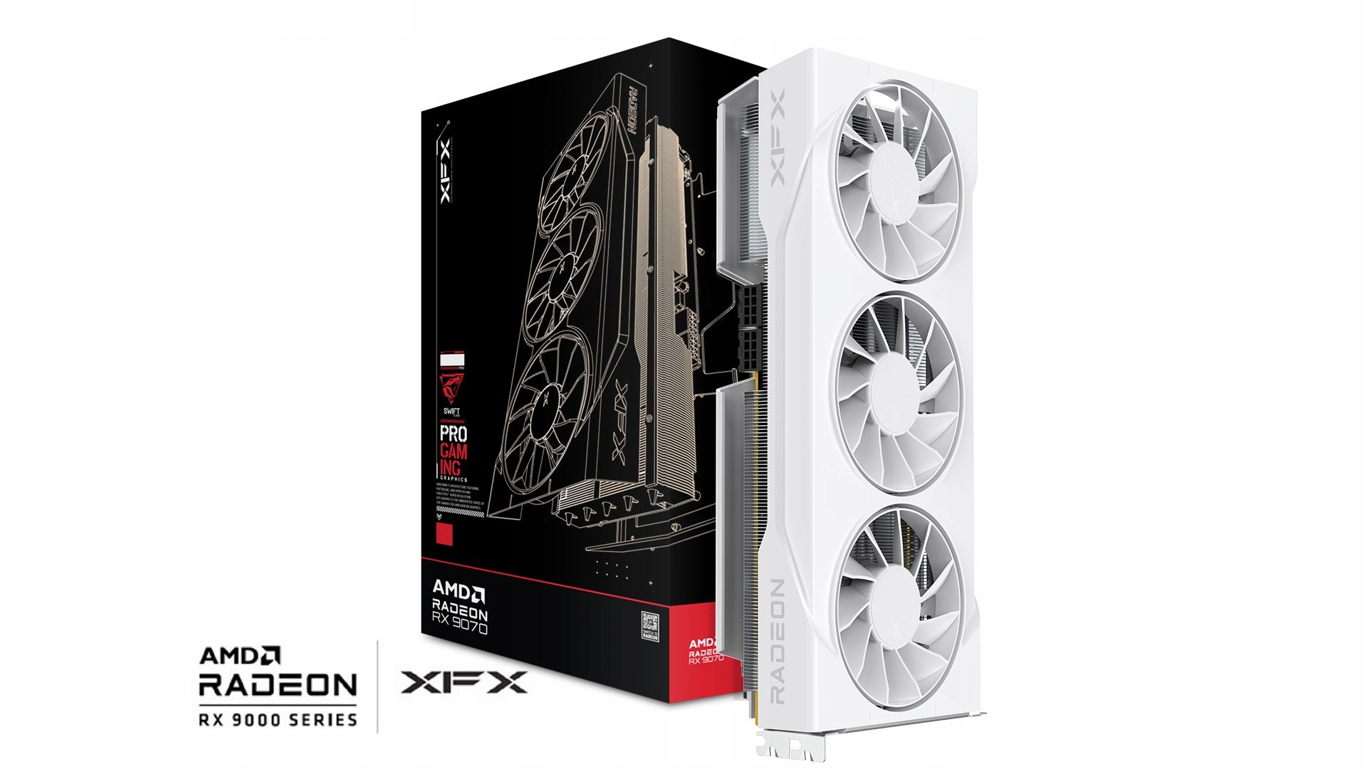 Grafická karta Xfx Swift Rx 9070GRE White Tri. F. 12GB