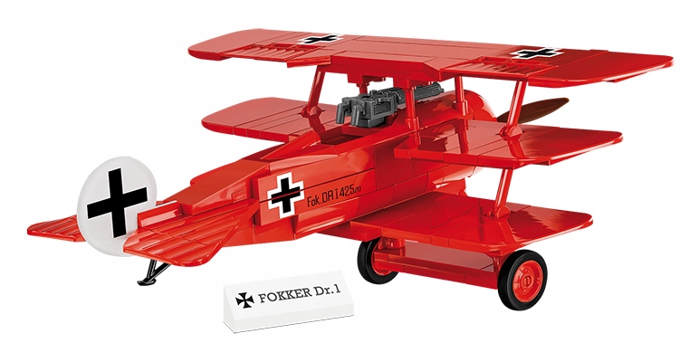 

COBI-2986 Samolot Fokker DR.1 Red Baron 174EL.