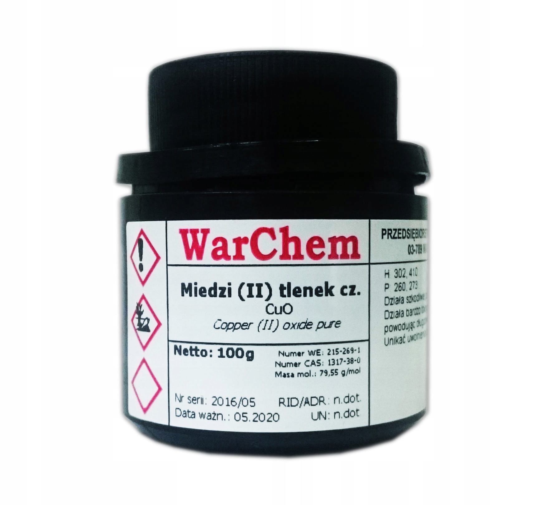

Tlenek Miedzi (II) 100g Warchem [48334]