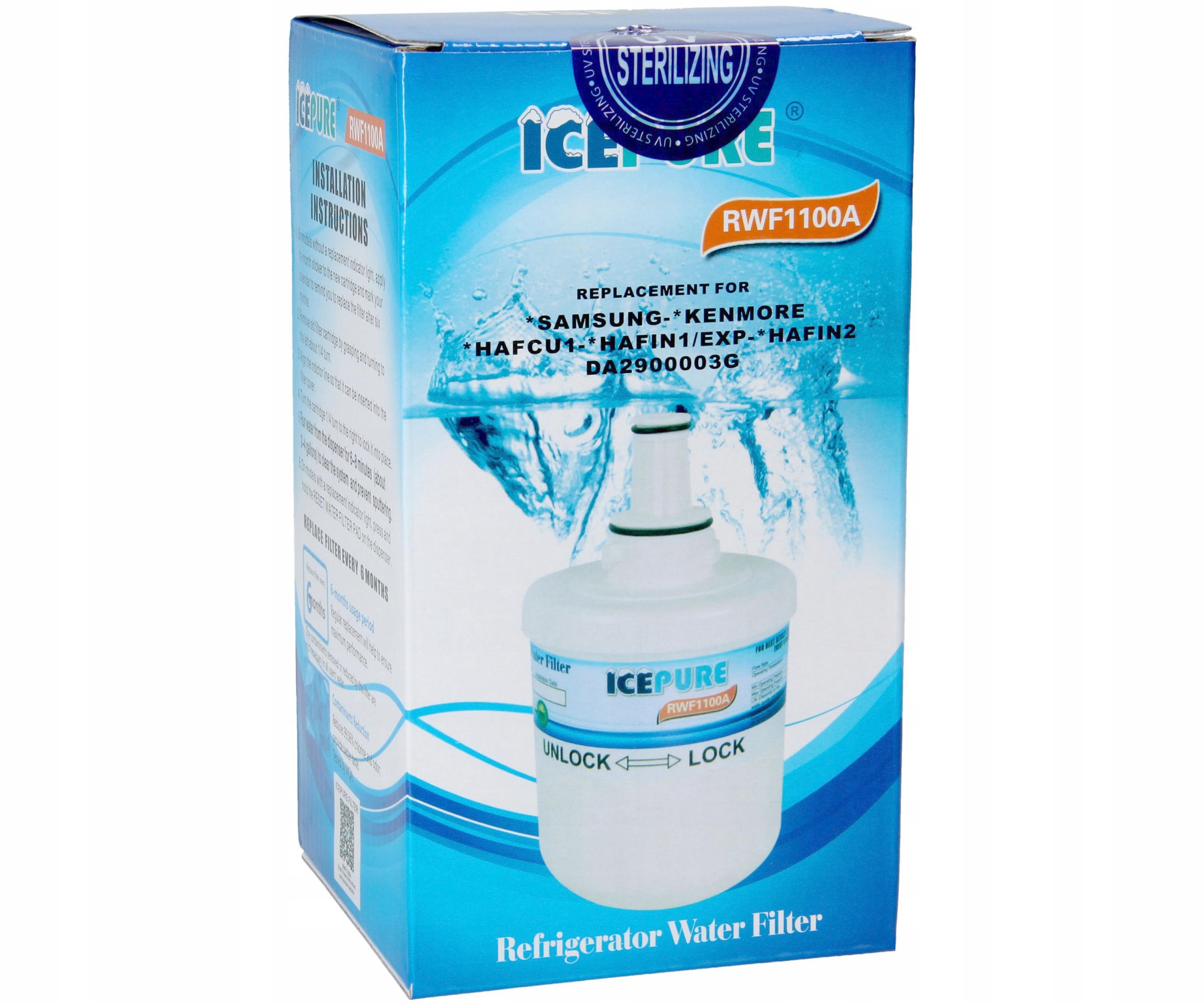 

Filtr Samsung lodówka RSH5ZLBG RFG23UERS RFG23UEBP