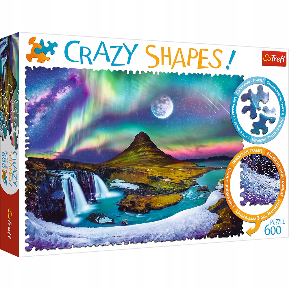 

Puzzle 600 el Crazy Shapes Zorza nad Isla