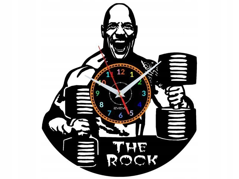 Dwayne Johnson The Rock Nástěnné Hodiny Vinylová Deska Dárek Památka Narození