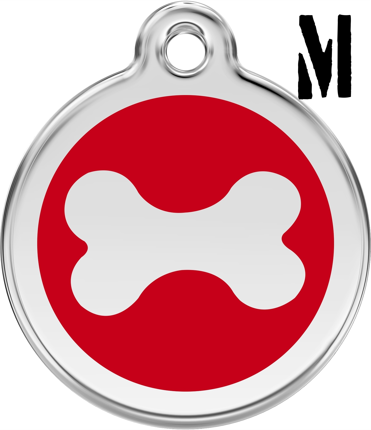 Red Dingo Emalovaný přívěsek s gravírováním M 3 cm