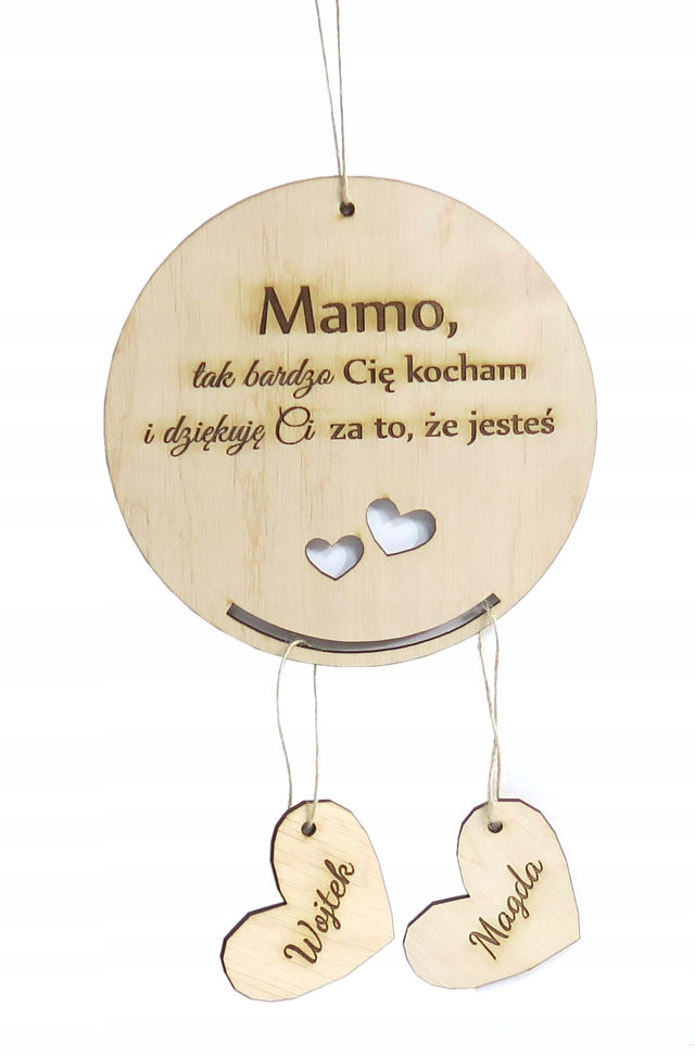 

Serce Zawieszka Dla Mamy Dzień Matki Grawer MA51