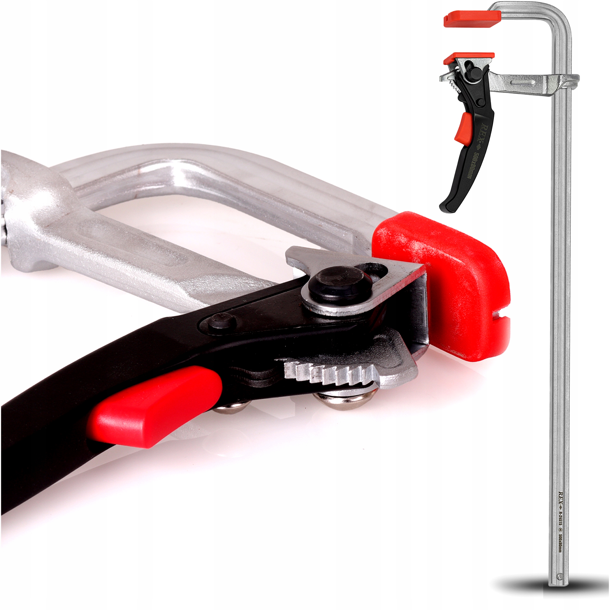 Truhlářská Zámečnická Svěrka 500x80 mm Svařovací Kovaná Automatická Západka